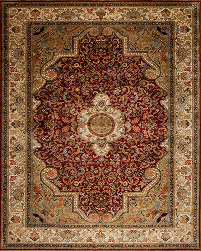 114781 GOLDEN AGE <br> JEWEL  Red/Ivory 11.11 X 17.7